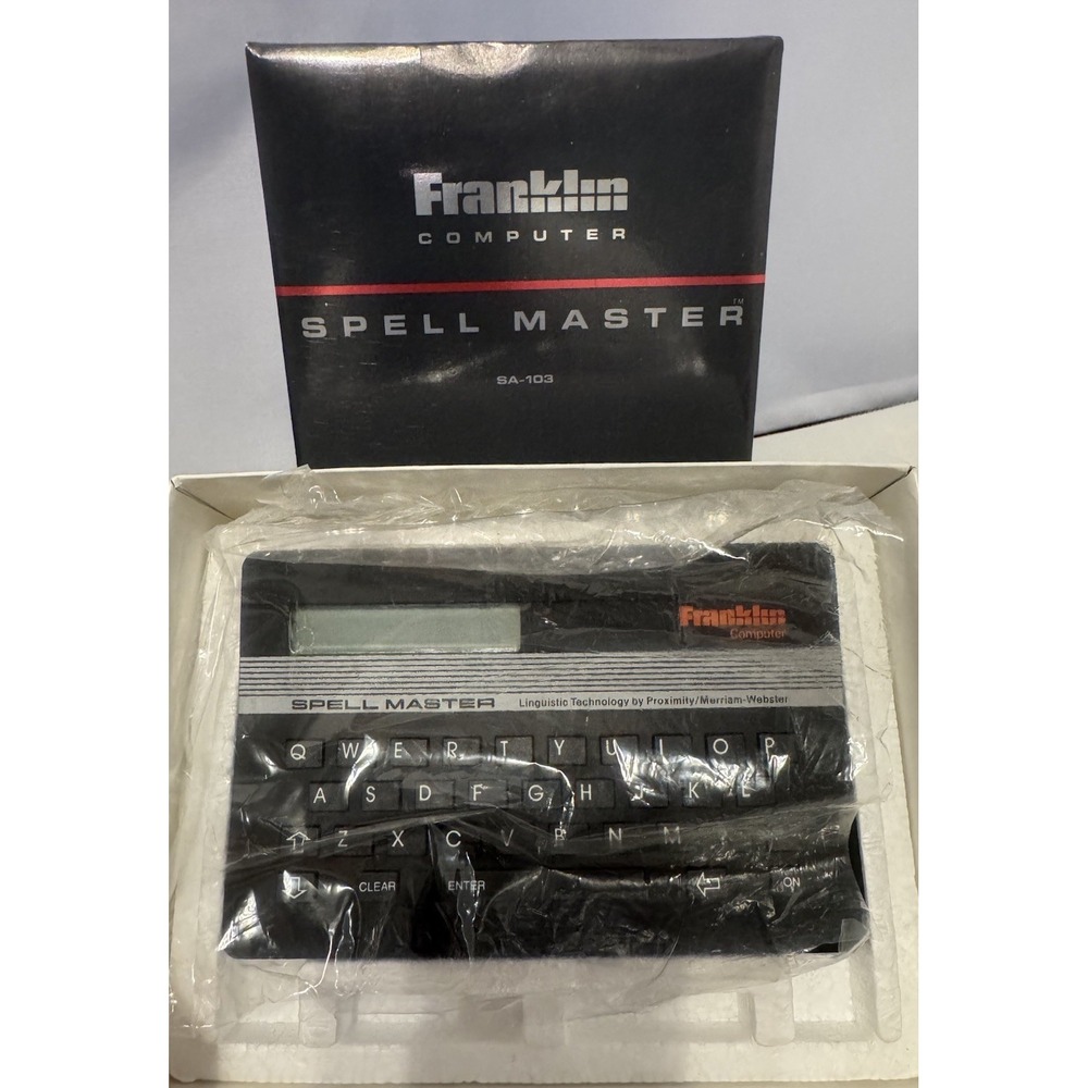 Franklin Computer SPELLMASTER SA-103 Linguistic Spell Master Merriam-Webster